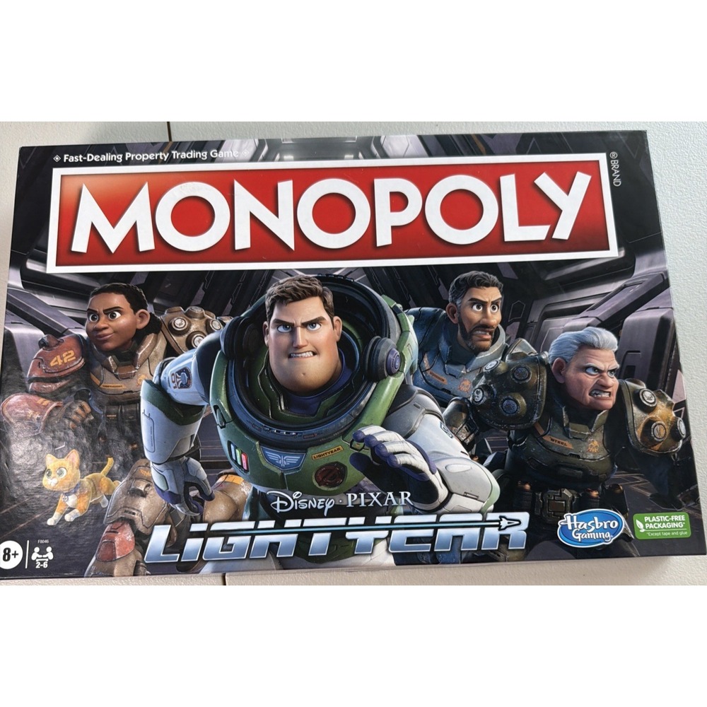 Monopoly Disney and Pixar's Lightyear Edition Board Game for Family Played Once